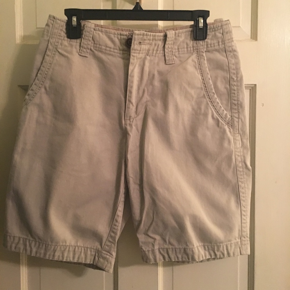 Red camel shorts